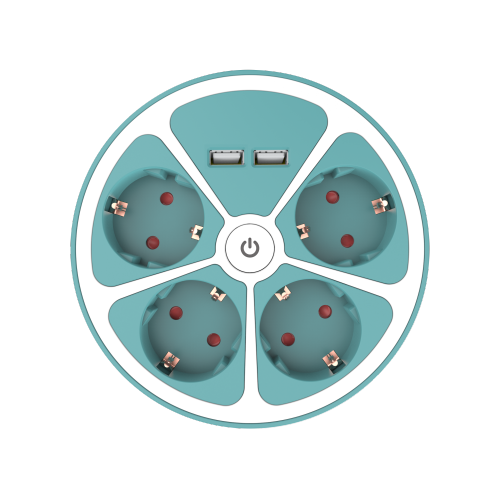 แถบพลังงานใหม่ 4 ช่องทางกับ USB